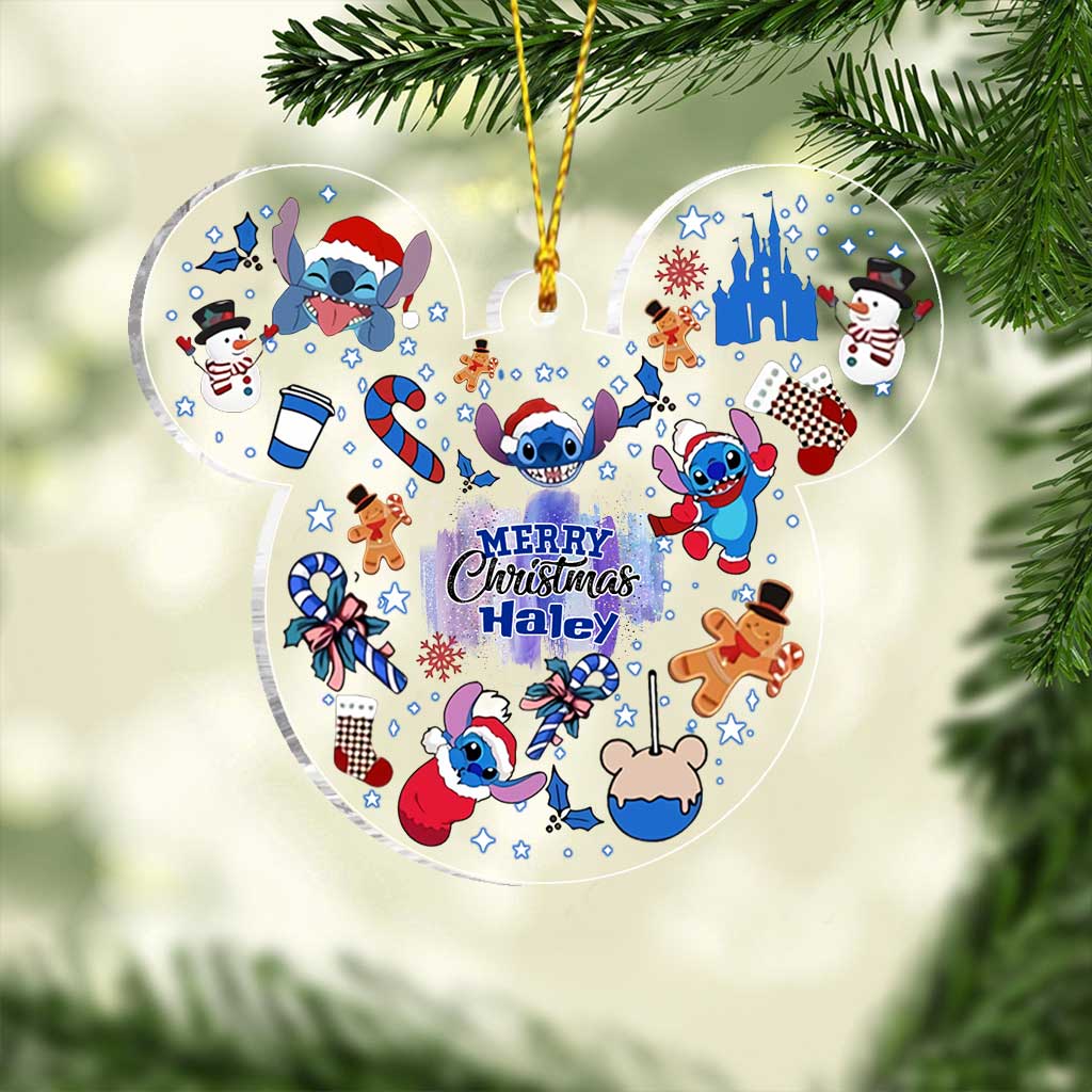 Personalized Christmas Ornament with Custom Name for Kids