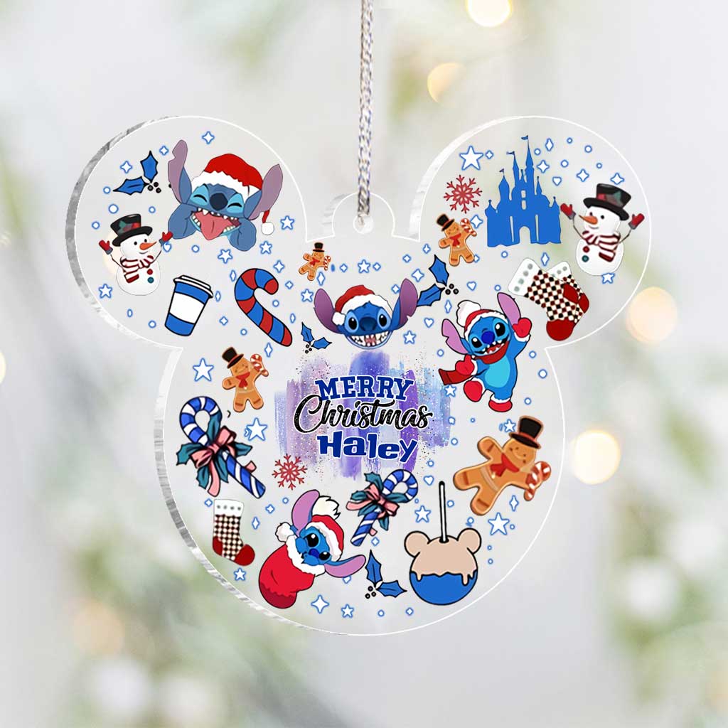 Personalized Christmas Ornament with Custom Name for Kids