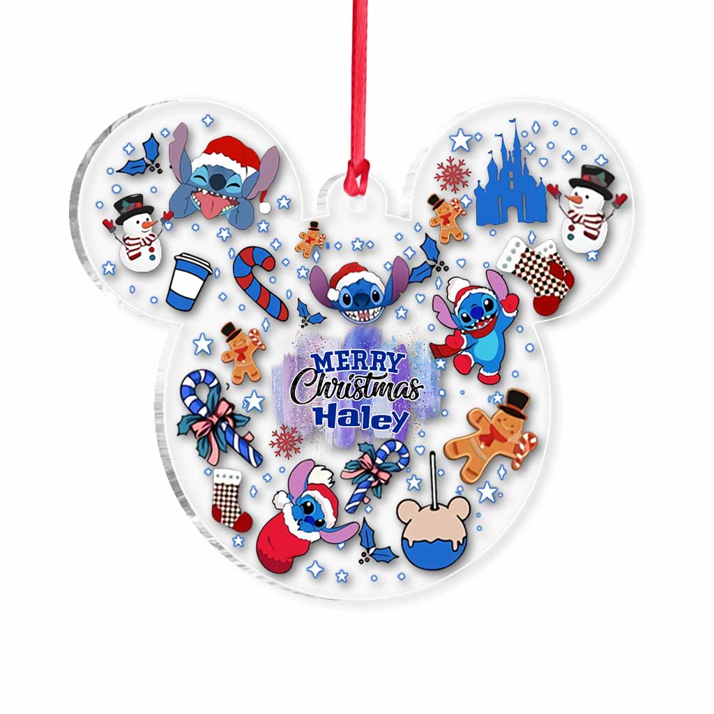 Personalized Christmas Ornament with Custom Name for Kids