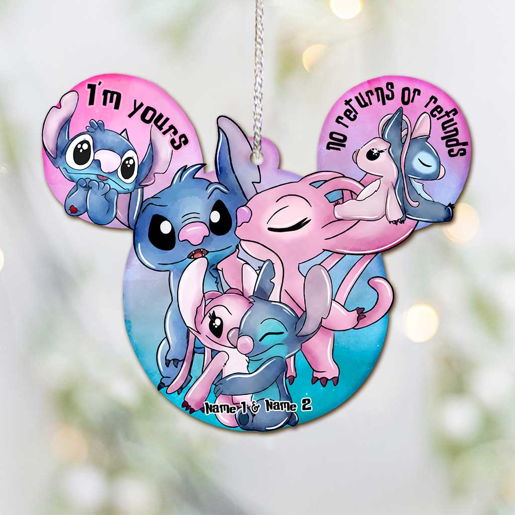 Personalized Christmas Ohana Ornament Custom Name Gift