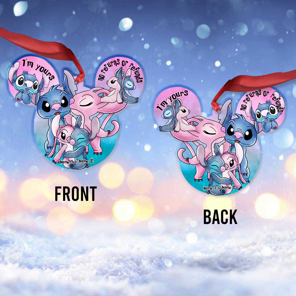 Personalized Christmas Ohana Ornament Custom Name Gift