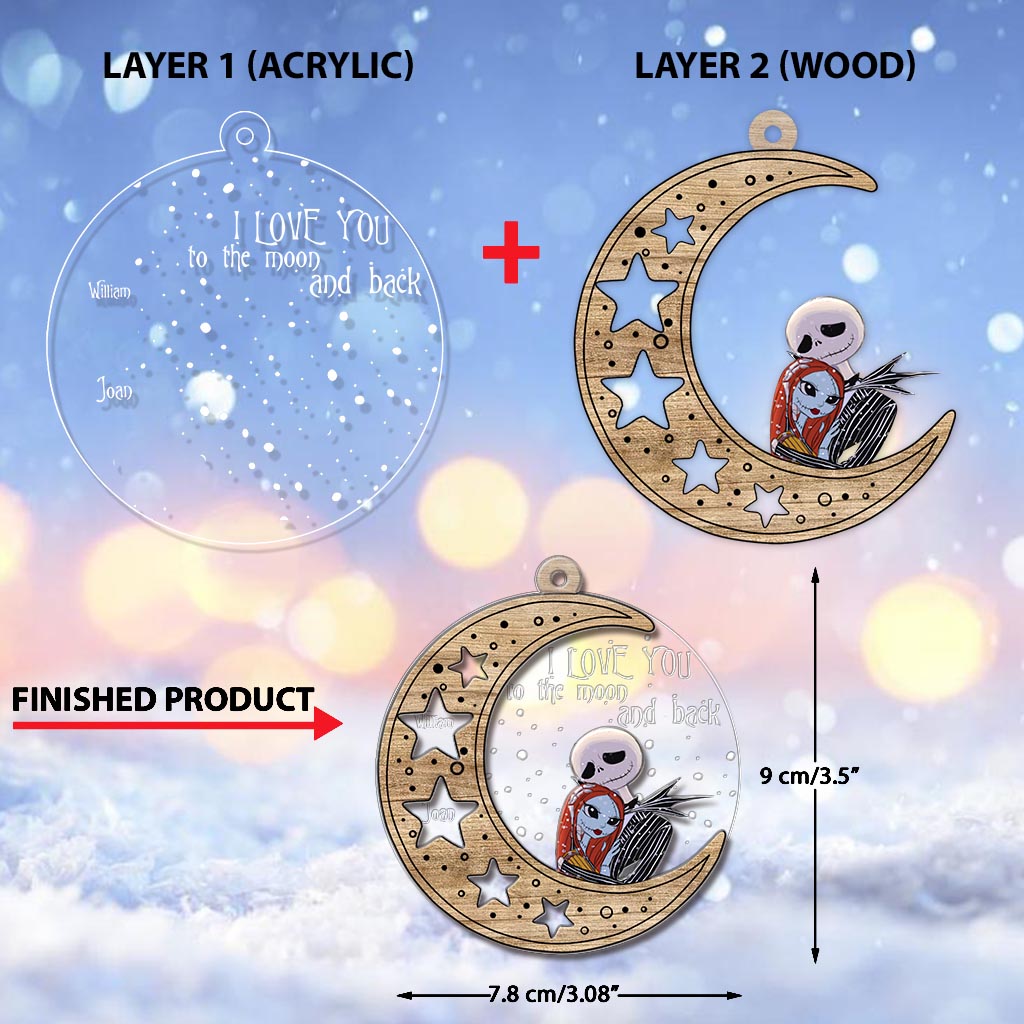 Personalized Christmas Layers Mix Ornament Custom Name Gift
