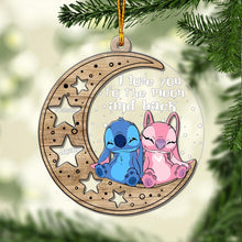 Load image into Gallery viewer, Personalized Christmas Layers Mix Ornament I Love You Gift
