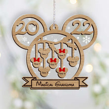 Load image into Gallery viewer, Personalized Christmas Layers Mix Ornament for Grandma - Custom Name Decoration
