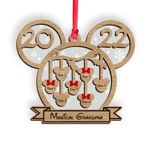 Load image into Gallery viewer, Personalized Christmas Layers Mix Ornament for Grandma - Custom Name Decoration
