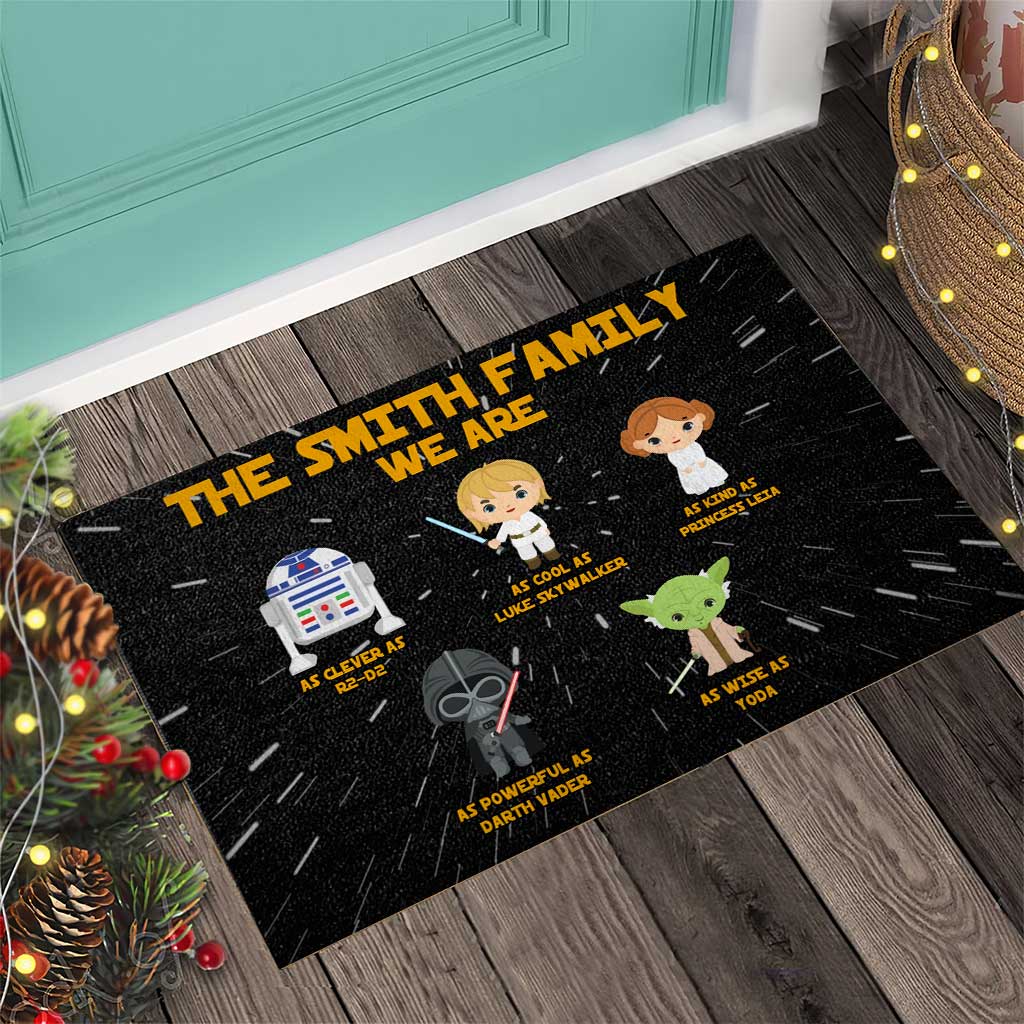 Personalized Star Wars Doormat Family Name Custom Gift