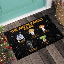 Load image into Gallery viewer, Personalized Star Wars Doormat Family Name Custom Gift
