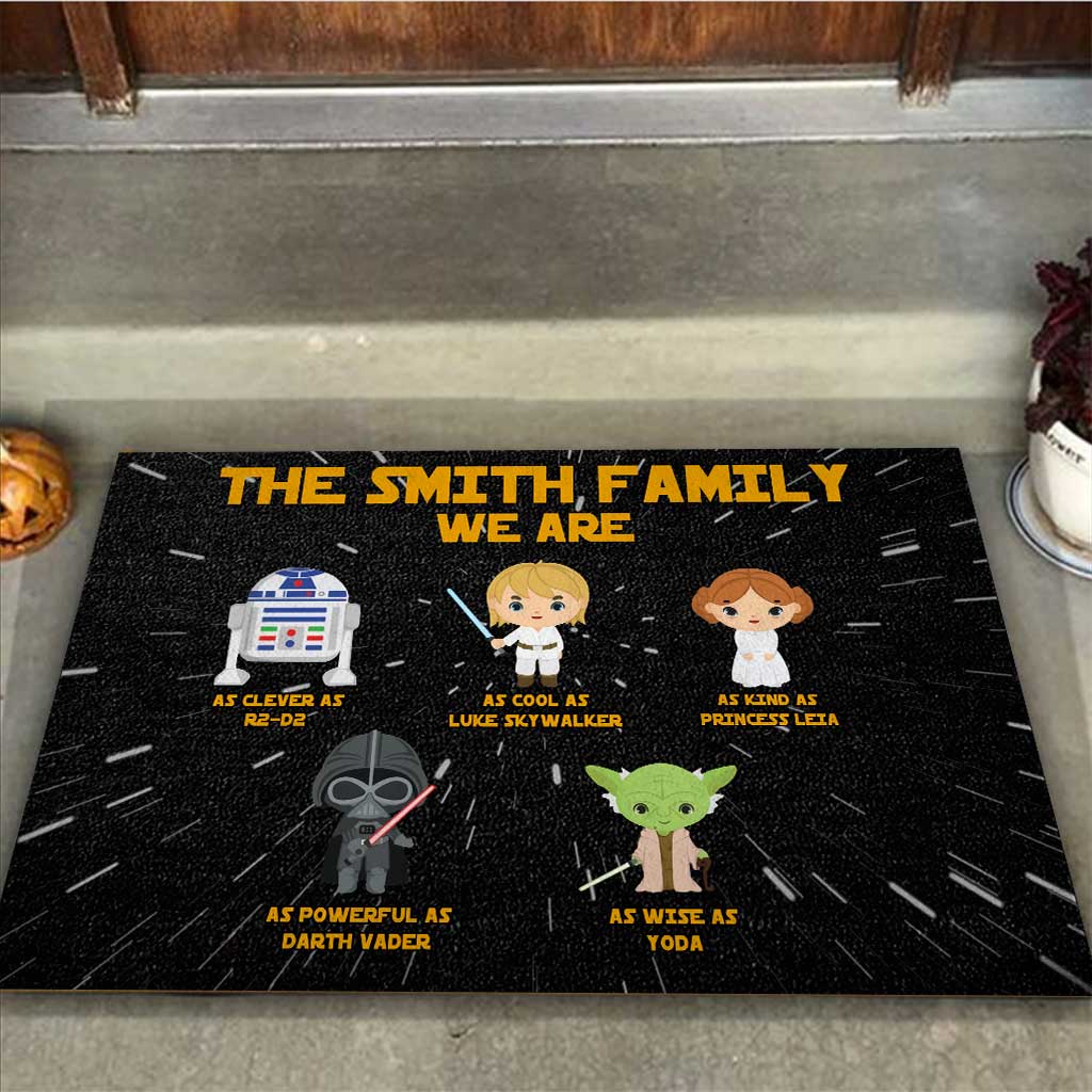 Personalized Star Wars Doormat Family Name Custom Gift