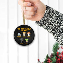 Load image into Gallery viewer, Personalized Christmas Round Aluminium Ornament For Family Gift
