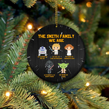 Load image into Gallery viewer, Personalized Christmas Round Aluminium Ornament For Family Gift
