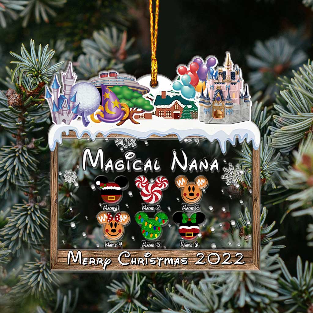 Personalized Christmas Layers Mix Ornament for Grandma | Custom Name Gift