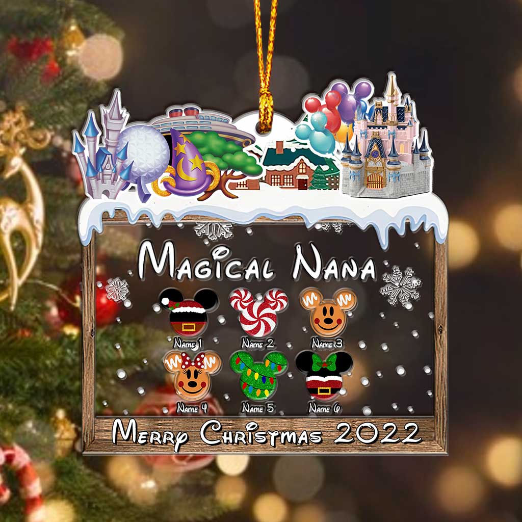 Personalized Christmas Layers Mix Ornament for Grandma | Custom Name Gift