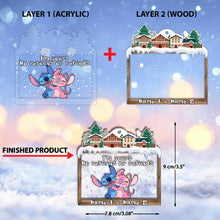 Load image into Gallery viewer, Personalized Christmas Ohana Layers Mix Ornament Gift
