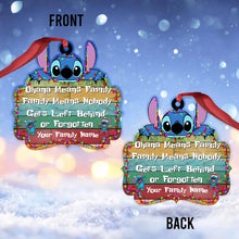 Load image into Gallery viewer, Personalized Ohana Means Family Christmas Ornament Custom Gift
