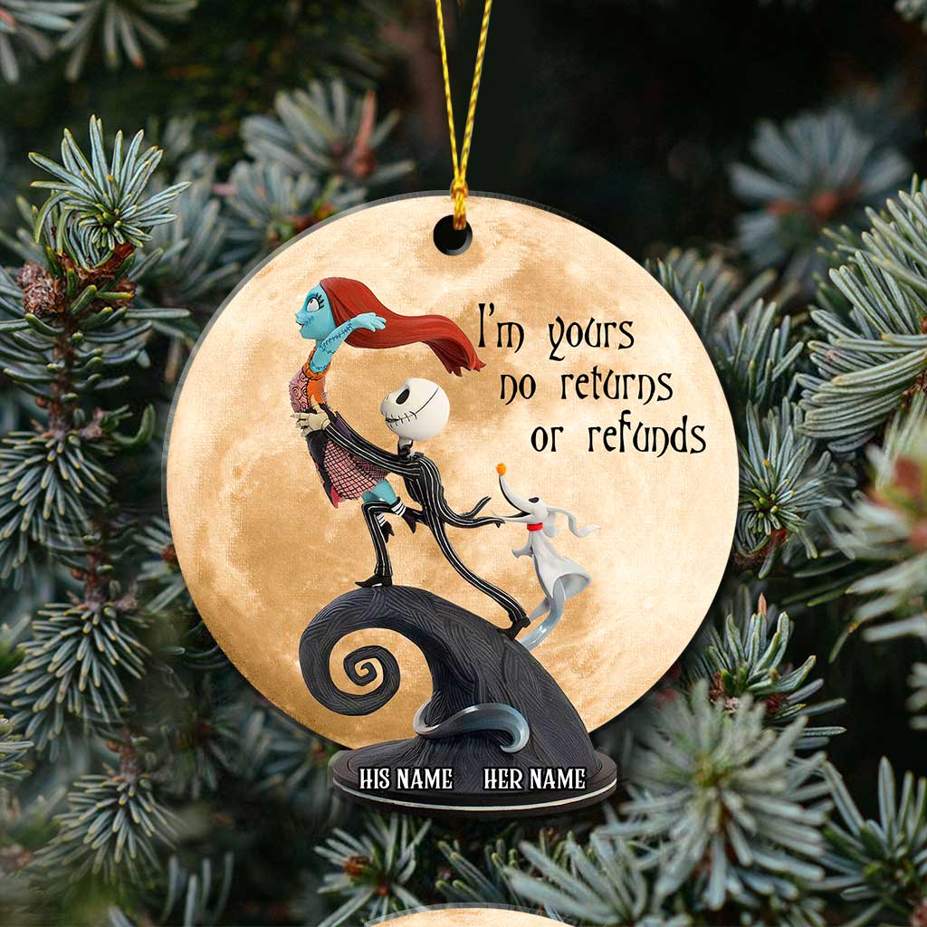 Personalized Christmas Ornament Custom Name Design for Couples