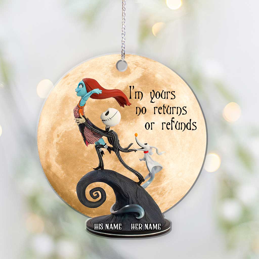 Personalized Christmas Ornament Custom Name Design for Couples