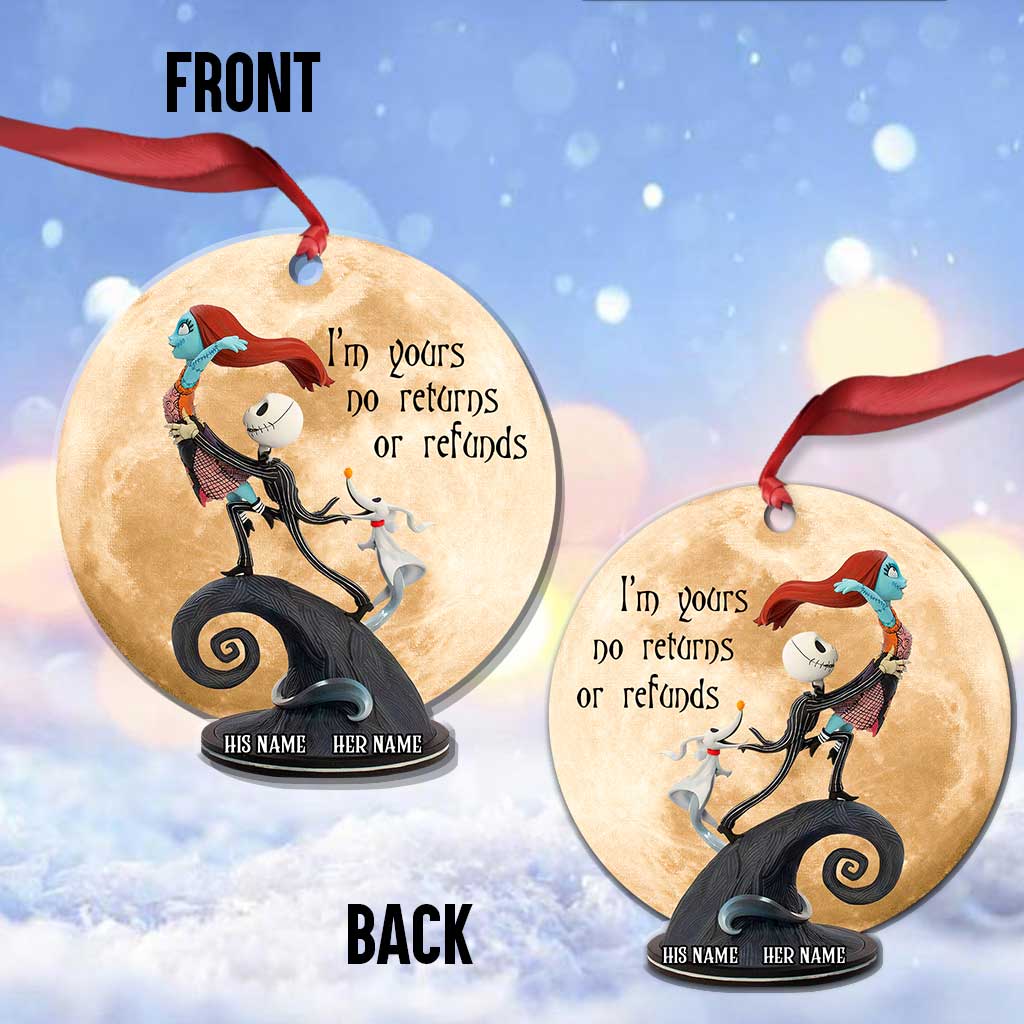Personalized Christmas Ornament Custom Name Design for Couples