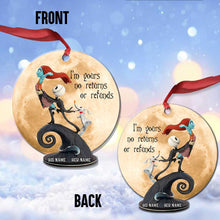 Load image into Gallery viewer, Personalized Christmas Ornament Custom Name Design for Couples
