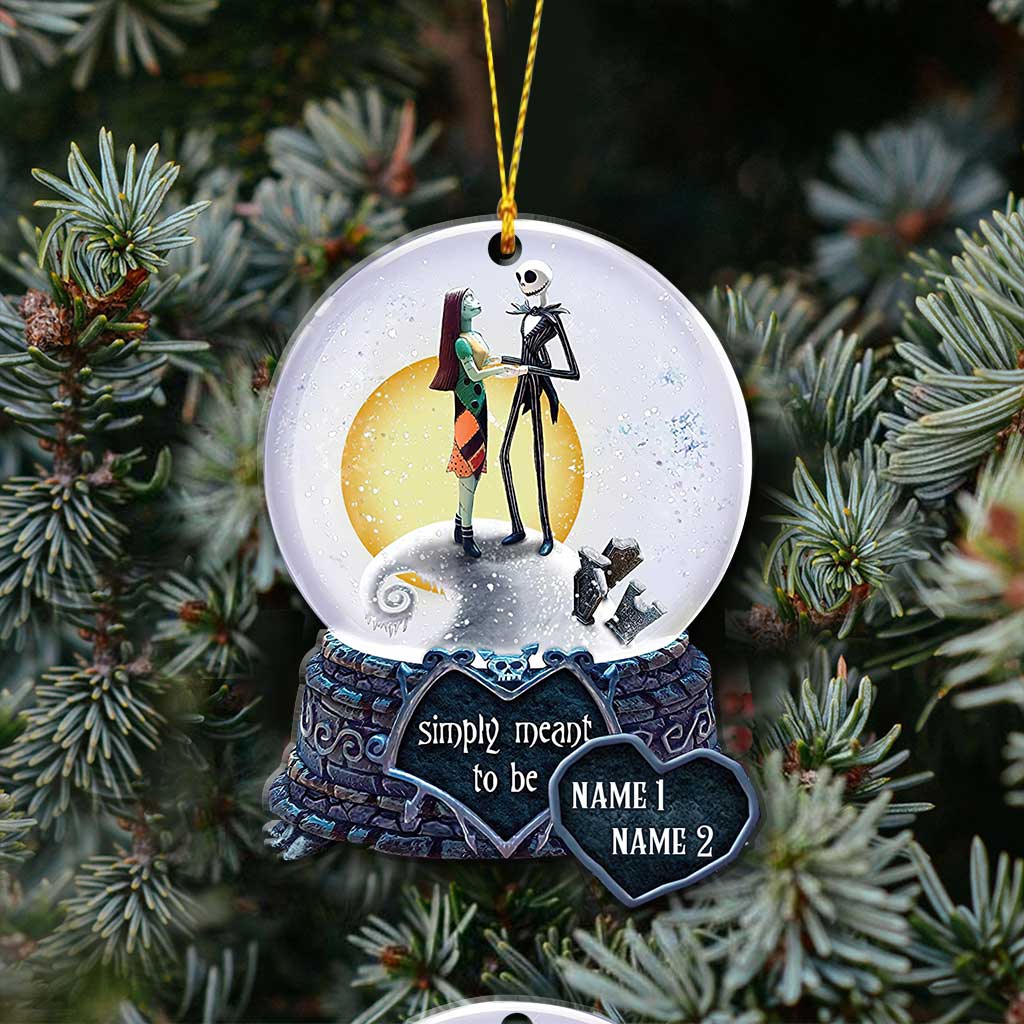 Personalized Christmas Ornament Simply Meant To Be Custom Name Gift