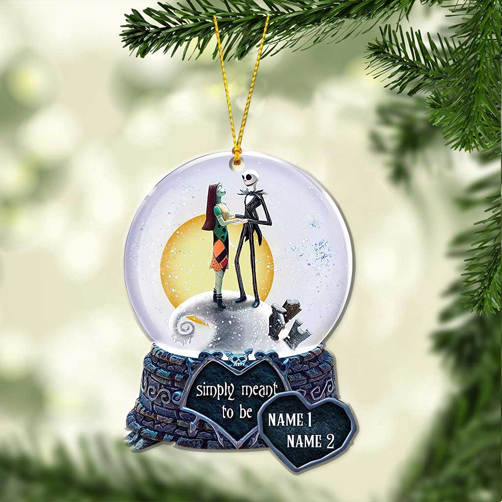 Personalized Christmas Ornament Simply Meant To Be Custom Name Gift