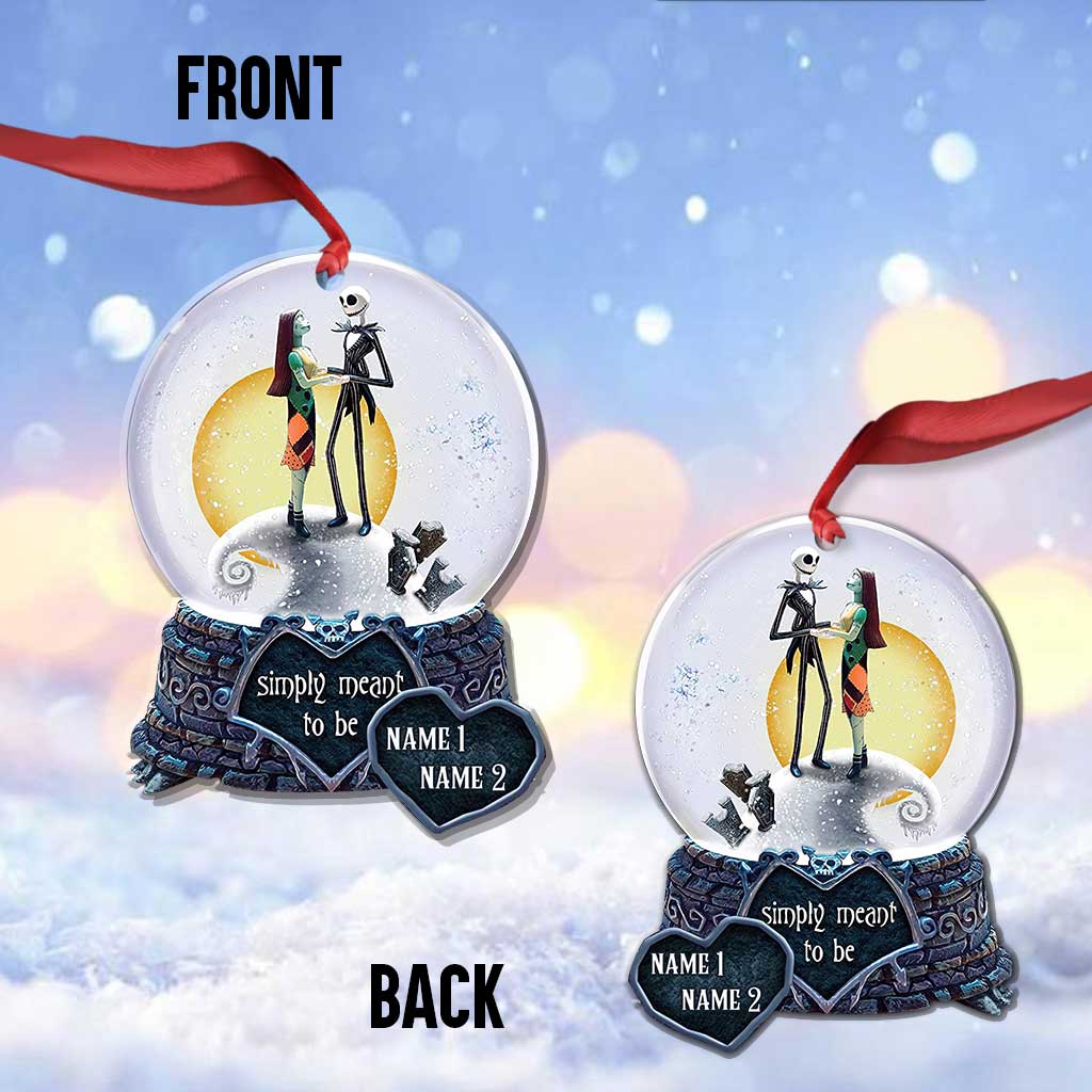 Personalized Christmas Ornament Simply Meant To Be Custom Name Gift