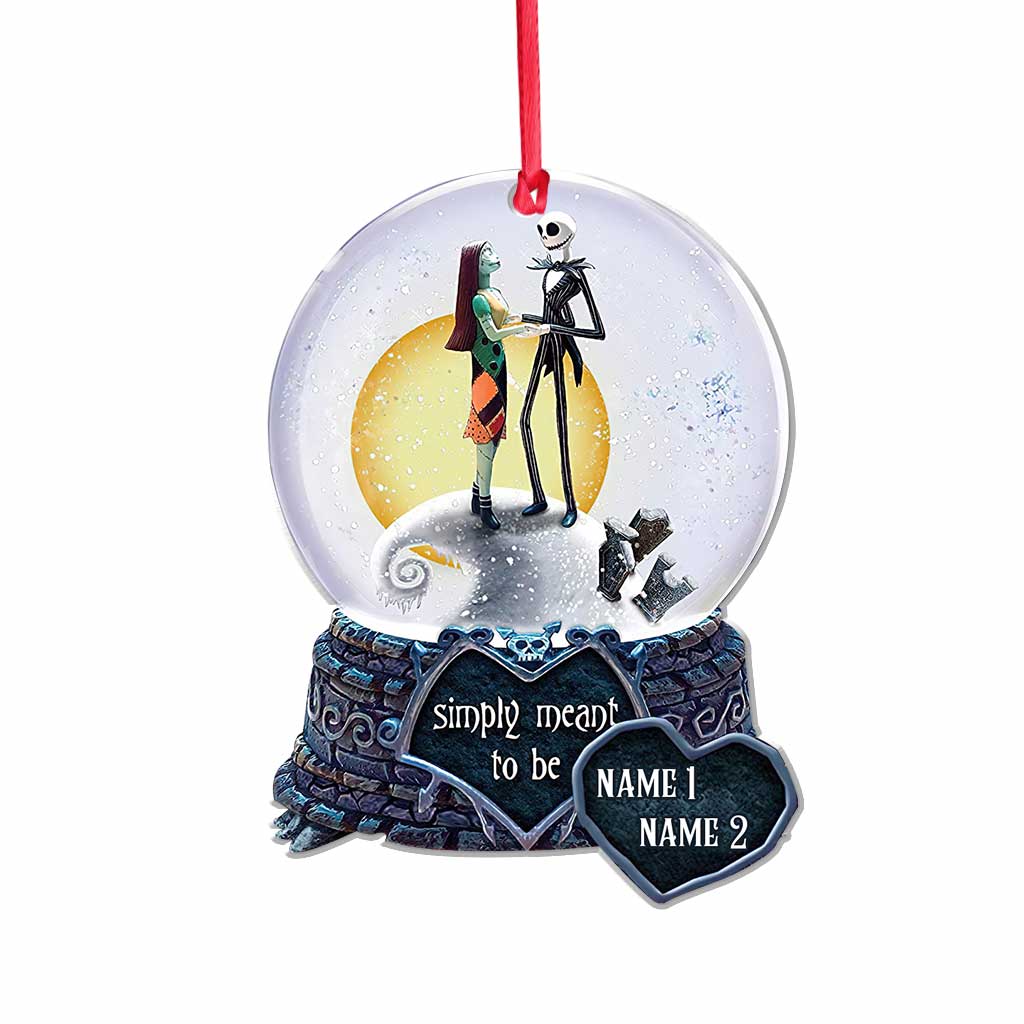 Personalized Christmas Ornament Simply Meant To Be Custom Name Gift