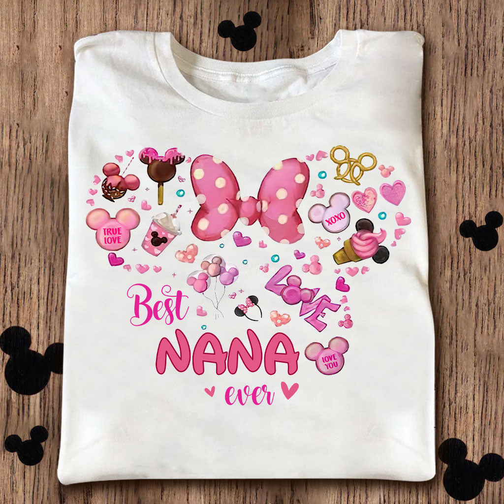 Personalized Best Nana Ever T-shirt & Hoodie Gift for Grandma