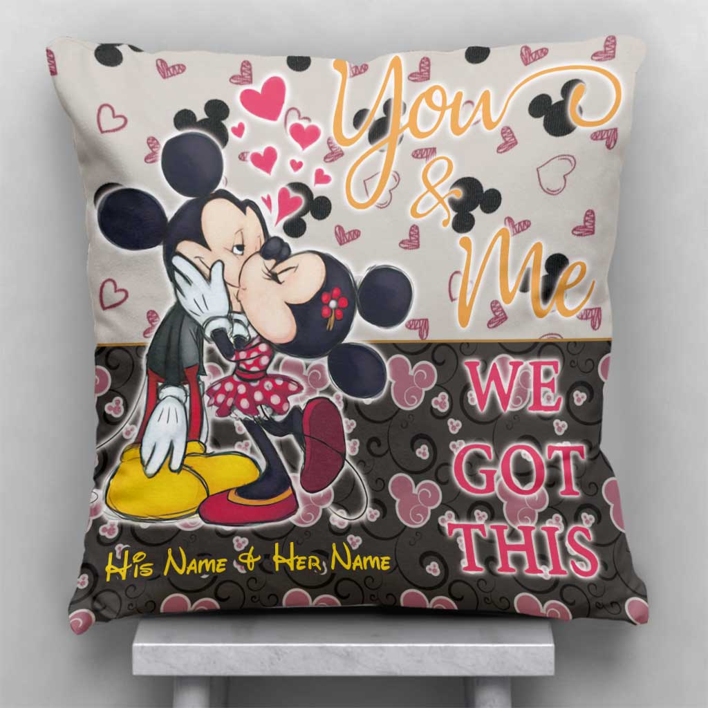 Personalized Couple Throw Pillow with Custom Names | Unique Gift