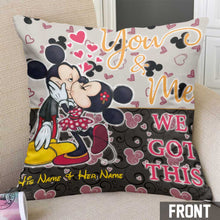 Load image into Gallery viewer, Personalized Couple Throw Pillow with Custom Names | Unique Gift
