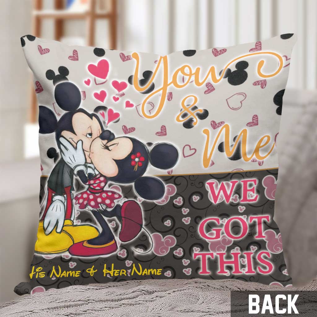 Personalized Couple Throw Pillow with Custom Names | Unique Gift