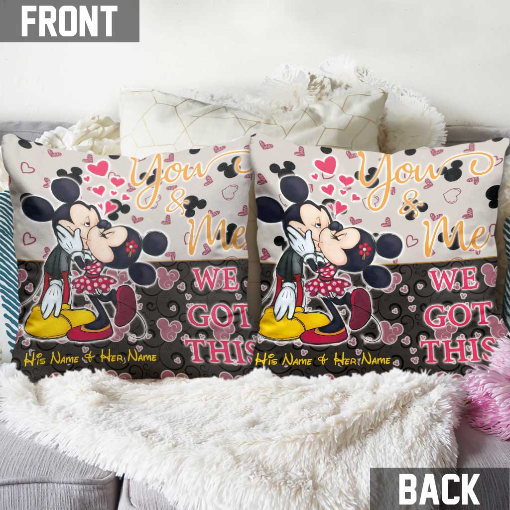 Personalized Couple Throw Pillow with Custom Names | Unique Gift