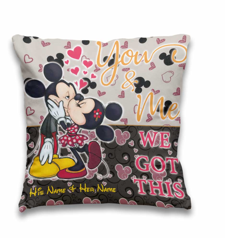 Personalized Couple Throw Pillow with Custom Names | Unique Gift