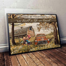 Load image into Gallery viewer, Personalized Couple Mouse Poster Together We Built A Life We Love Gift

