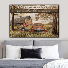Load image into Gallery viewer, Personalized Couple Mouse Poster Together We Built A Life We Love Gift
