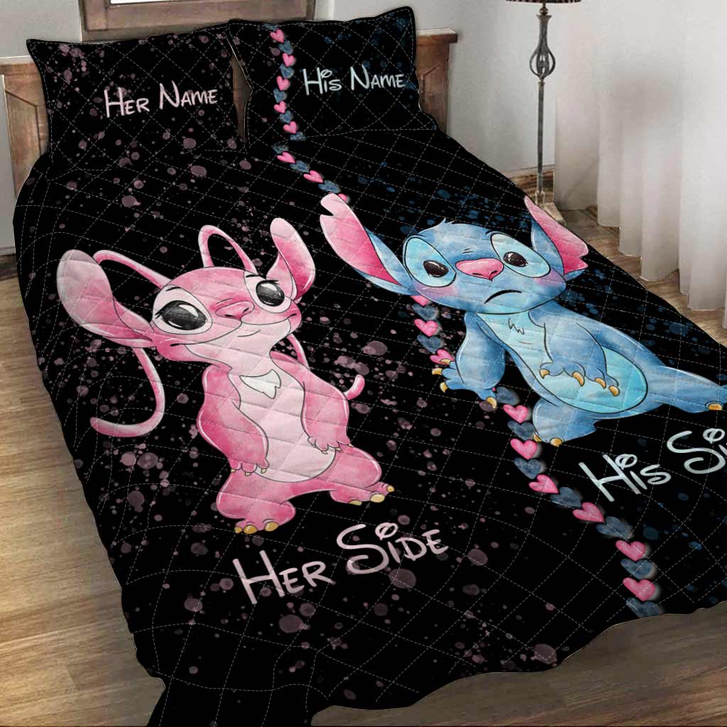 Personalized Couple Quilt Set with Names - Unique Valentine’s Day Gift