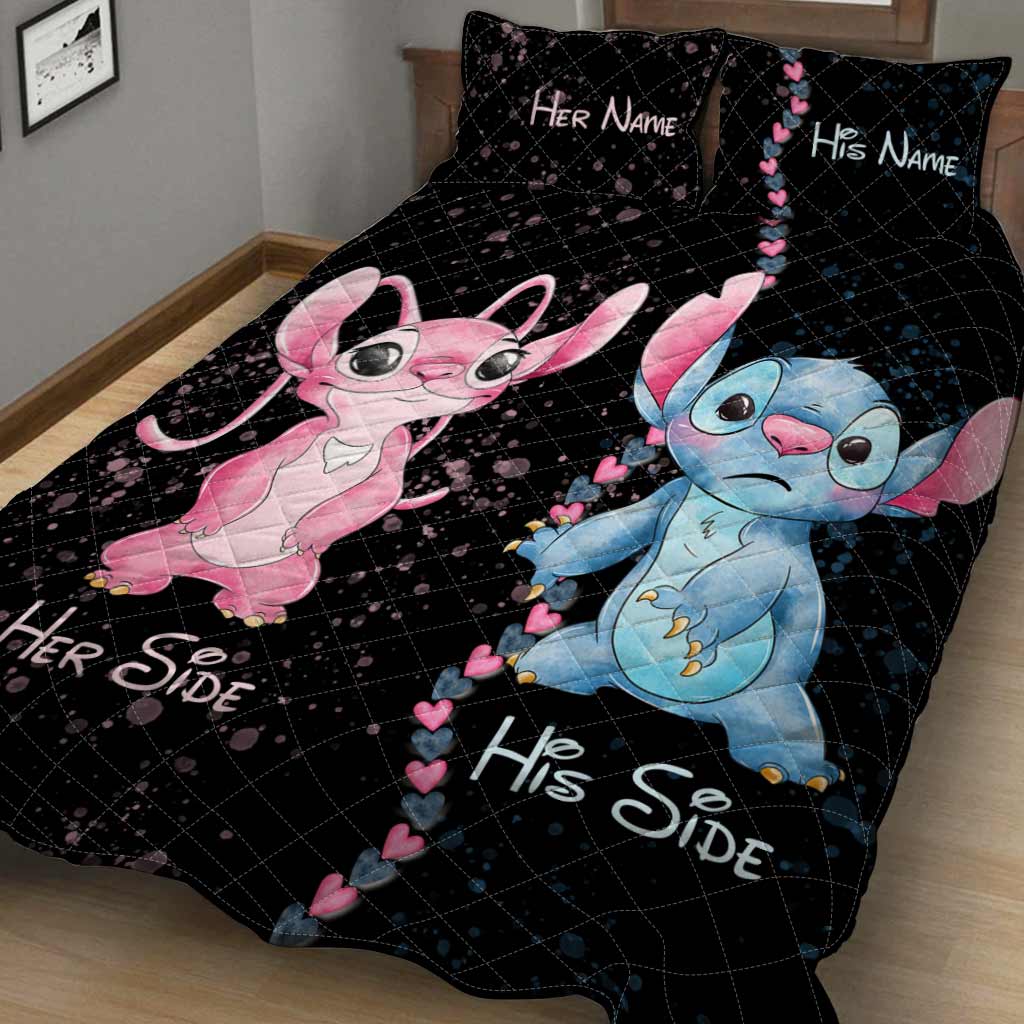 Personalized Couple Quilt Set with Names - Unique Valentine’s Day Gift