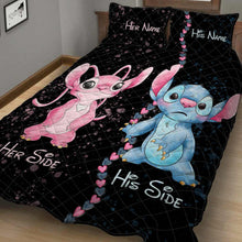 Load image into Gallery viewer, Personalized Couple Quilt Set with Names - Unique Valentine’s Day Gift
