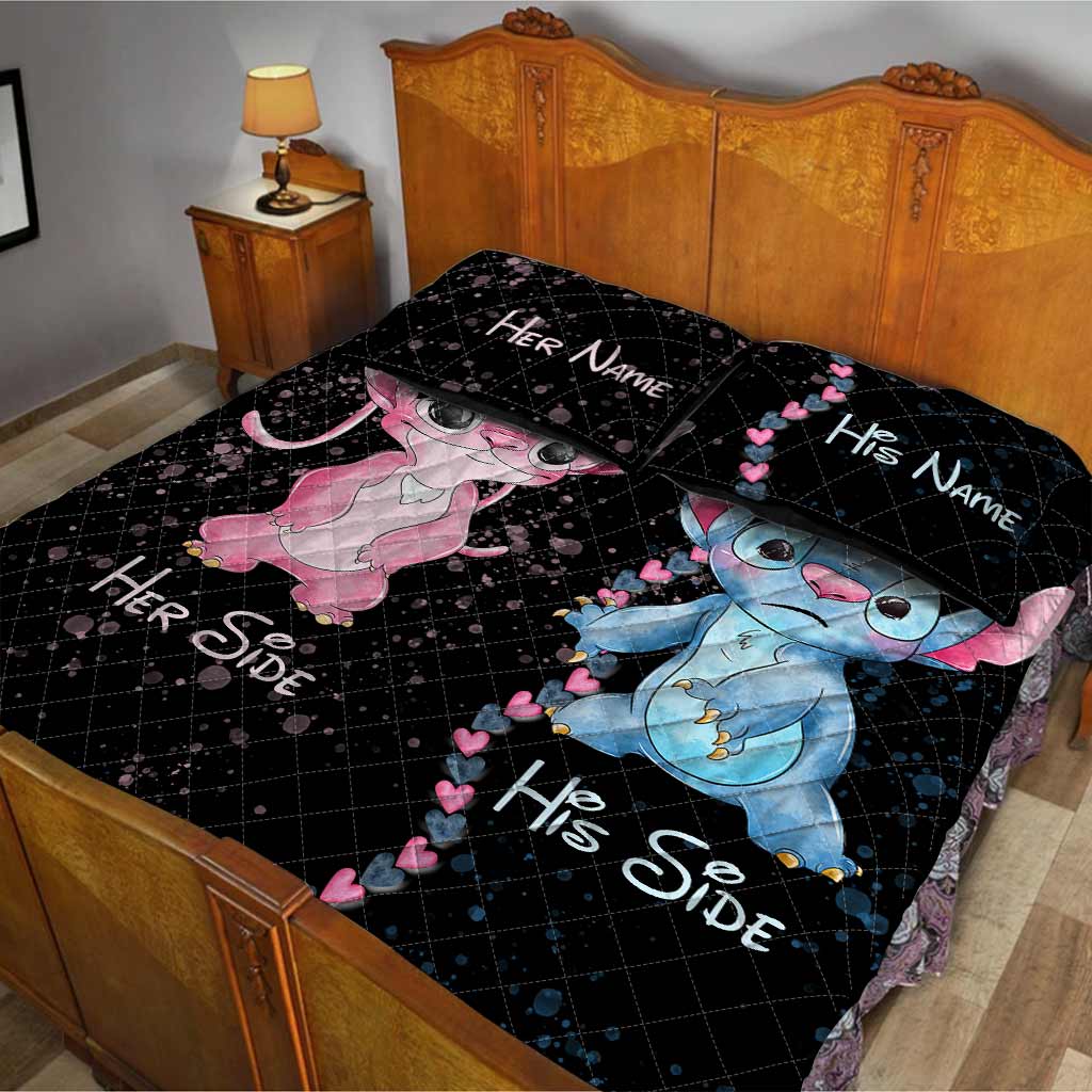 Personalized Couple Quilt Set with Names - Unique Valentine’s Day Gift