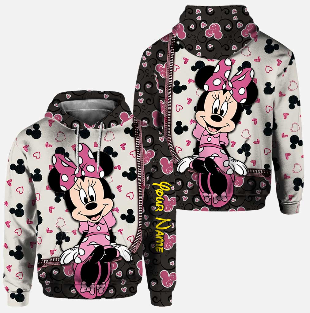 Custom Name Mouse Hoodie & Leggings Set for Kids | Personalized Gift