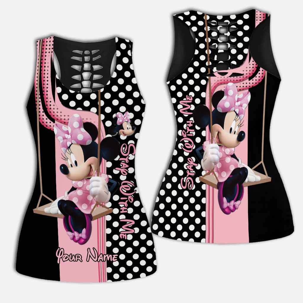 Personalized Minnie Mouse Hollow Tank Top & Leggings Gift for Mom