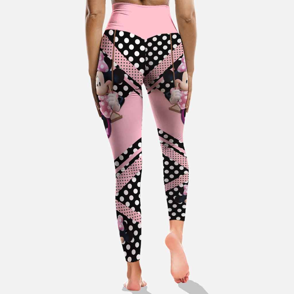 Personalized Minnie Mouse Hollow Tank Top & Leggings Gift for Mom