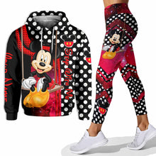 Load image into Gallery viewer, Personalized Mouse Hoodie &amp; Leggings Set for Kids, Custom Name Gift
