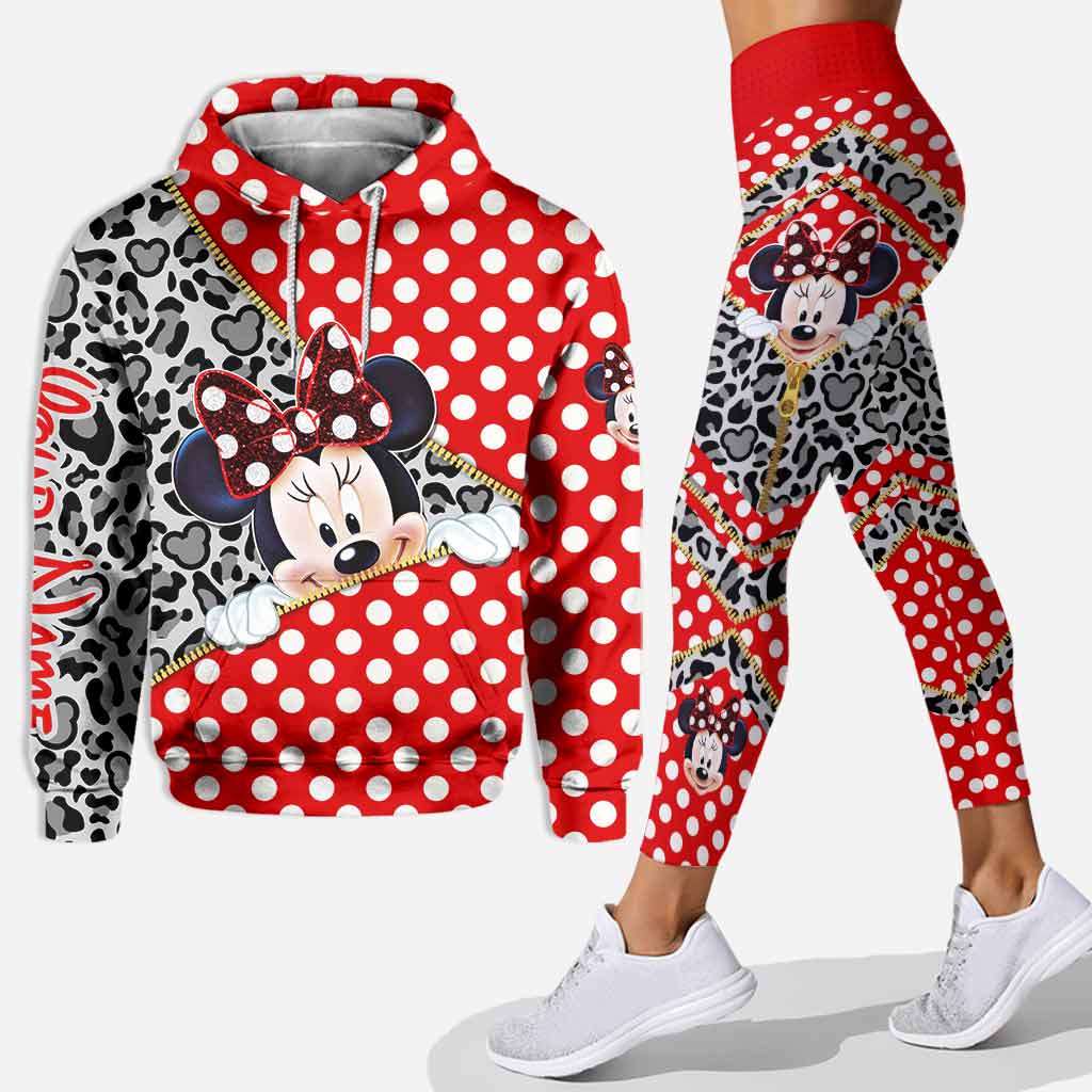 Personalized Minnie Mouse Hoodie & Leggings Set for Kids