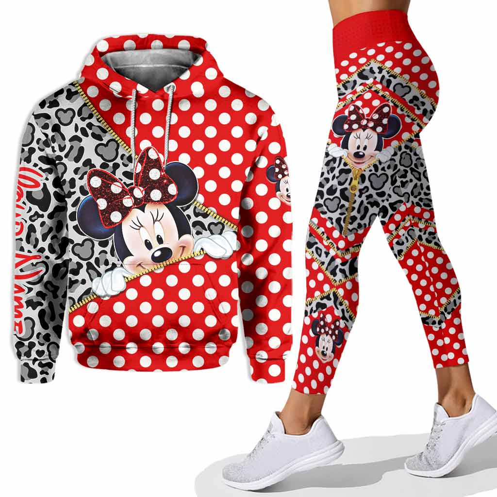 Personalized Minnie Mouse Hoodie & Leggings Set for Kids