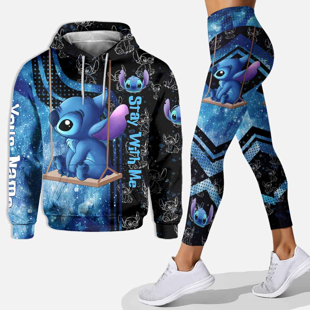 Personalized Stay With Me Hoodie and Leggings Set for Couples