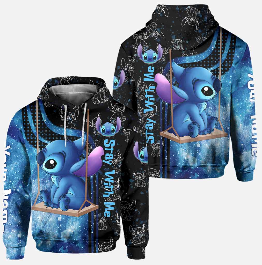 Personalized Stay With Me Hoodie and Leggings Set for Couples
