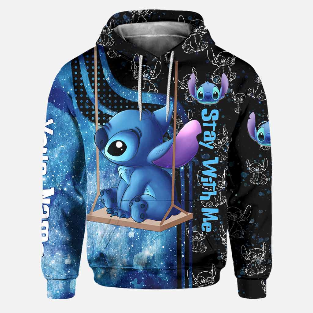 Personalized Stay With Me Hoodie and Leggings Set for Couples