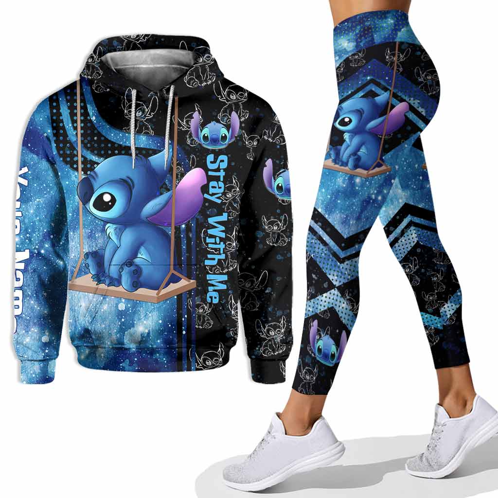 Personalized Stay With Me Hoodie and Leggings Set for Couples