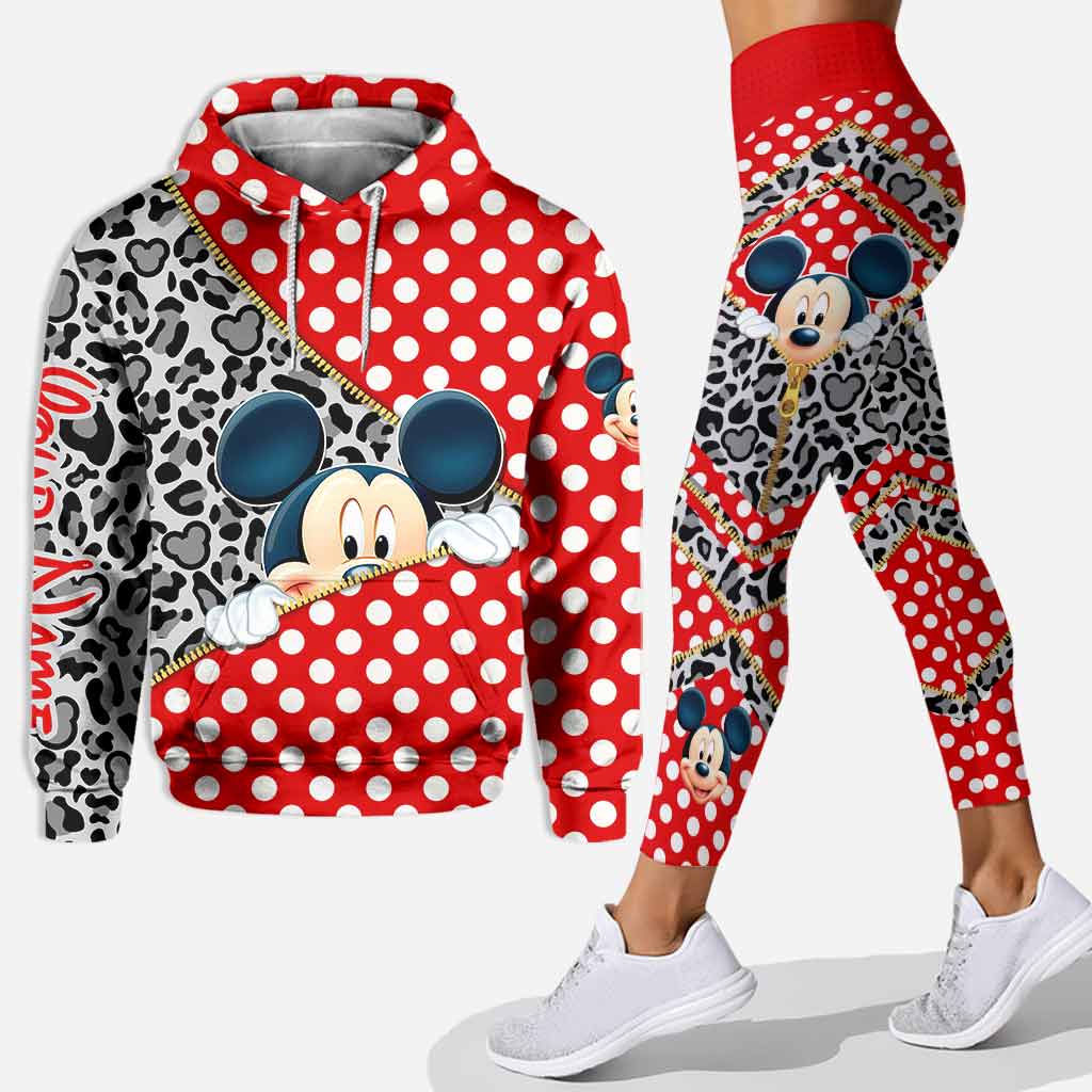 Personalized Magic Mouse Ears Hoodie & Leggings Set - Custom Name Gift for Kids