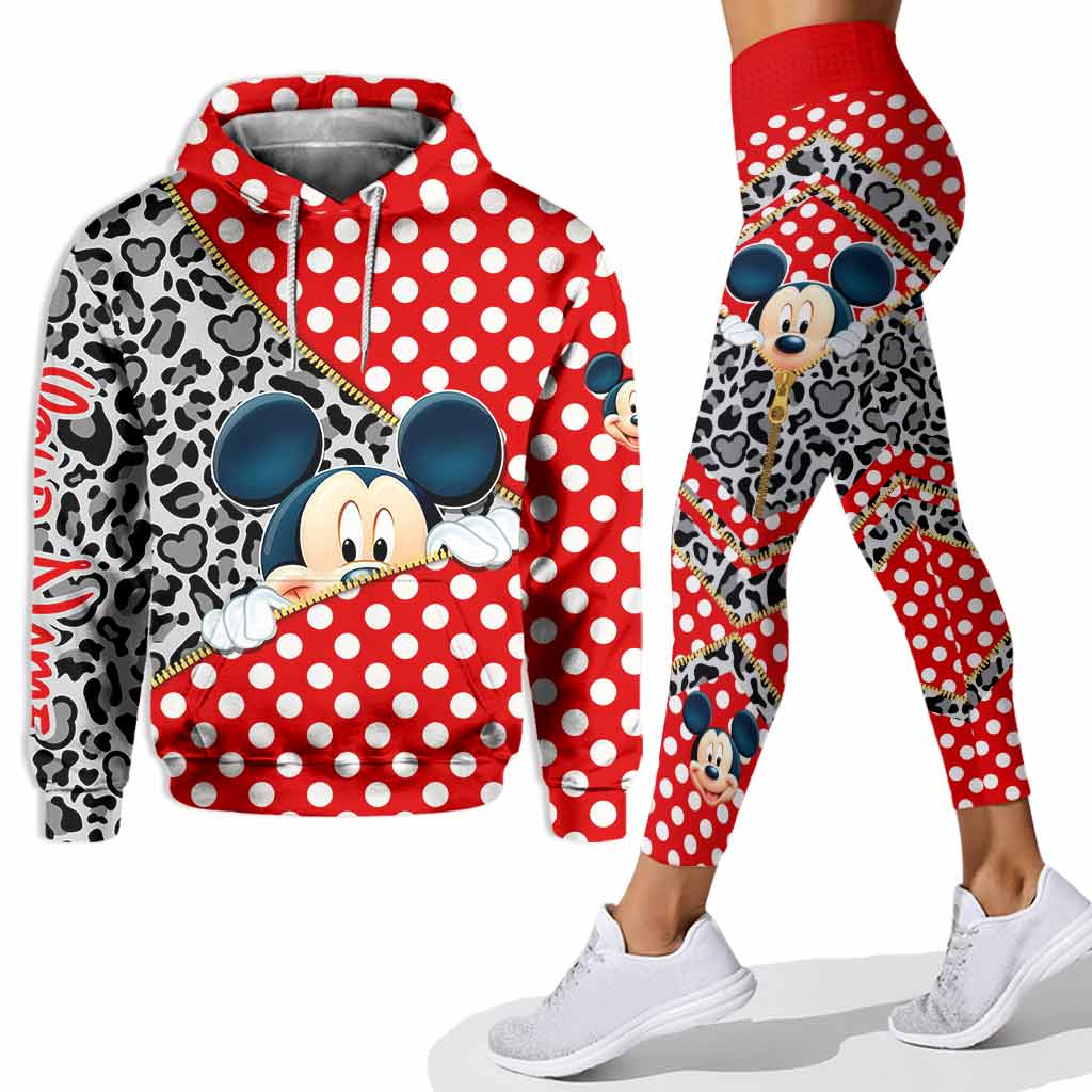 Personalized Magic Mouse Ears Hoodie & Leggings Set - Custom Name Gift for Kids
